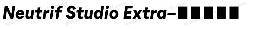 Neutrif Studio Extra字体转换